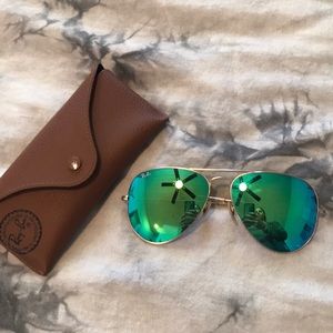 Ray-Ban flash aviator sunglasses